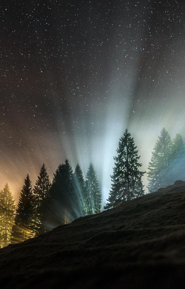 северное сияние фото