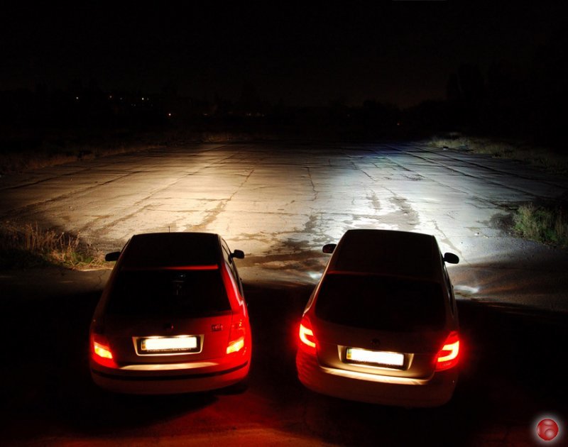 свет ксенона фото