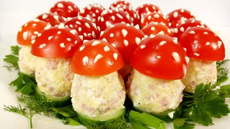 закуска мухоморчики фото