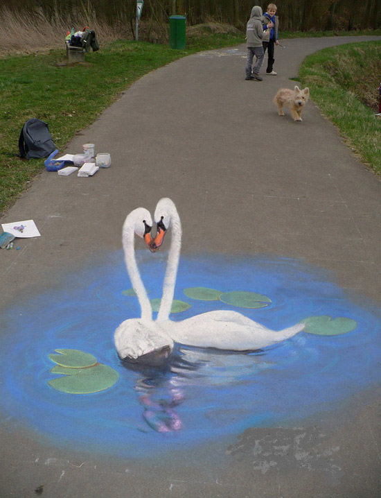 3 d рисунки на асфальте фото