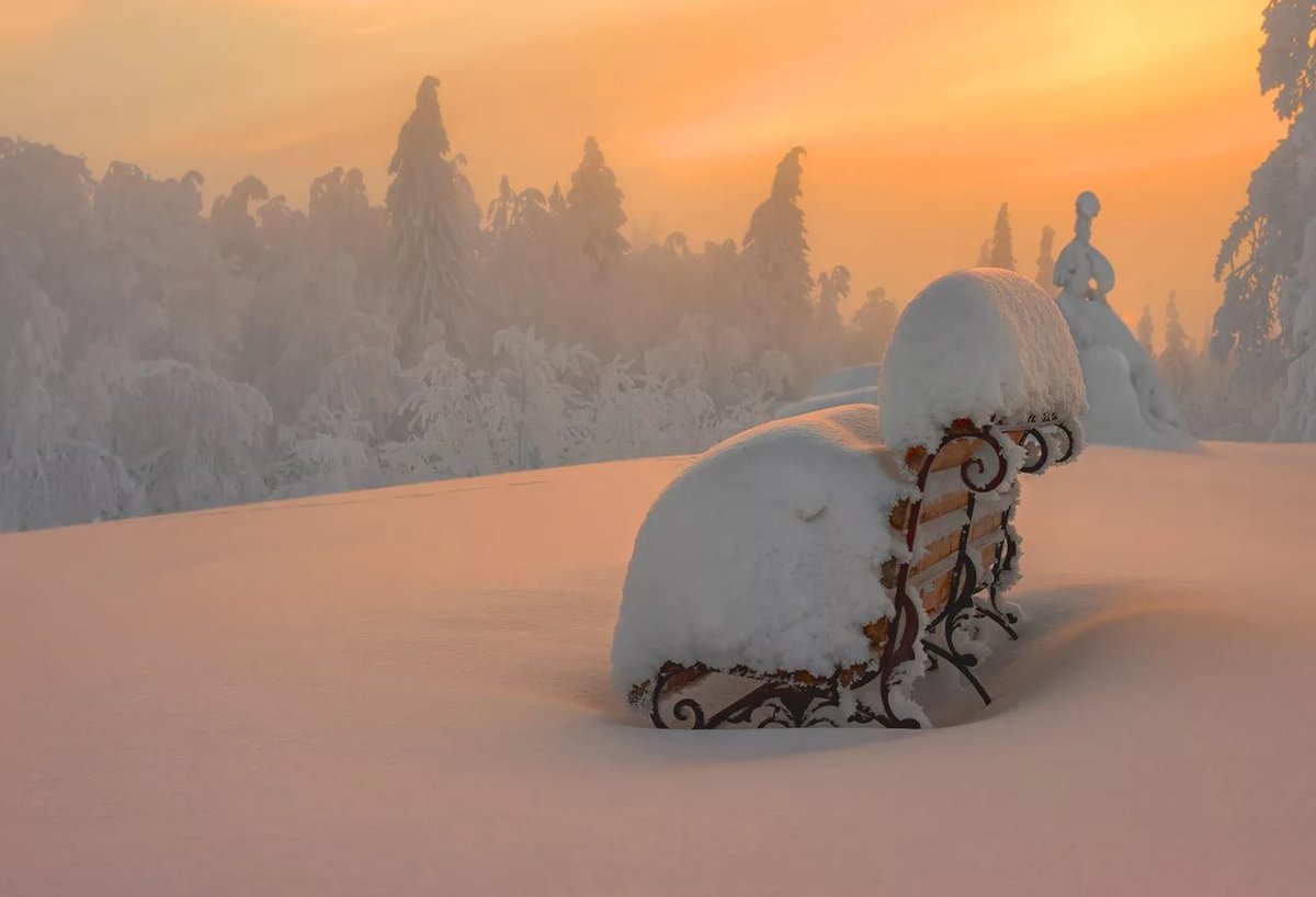 снег зима фото