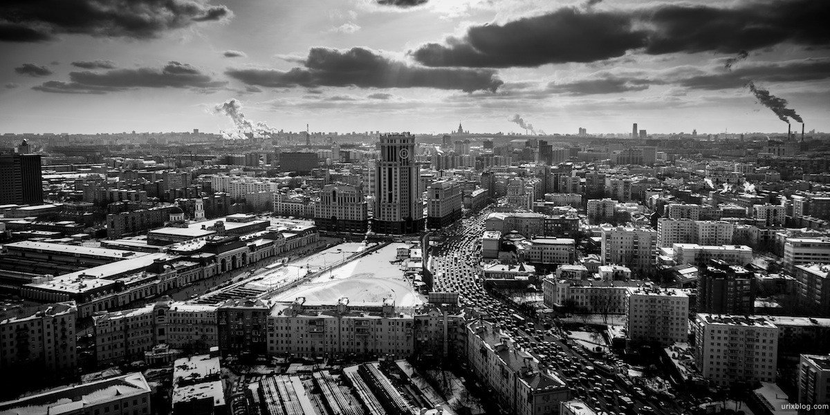 черно белая москва фото