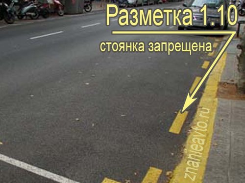 желтая разметка фото