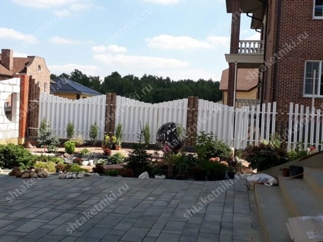 заборы для частного дома фото