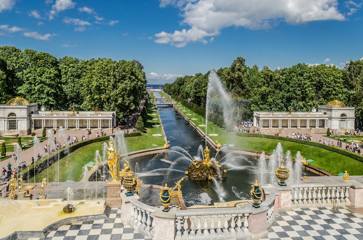 петергоф фонтаны фото