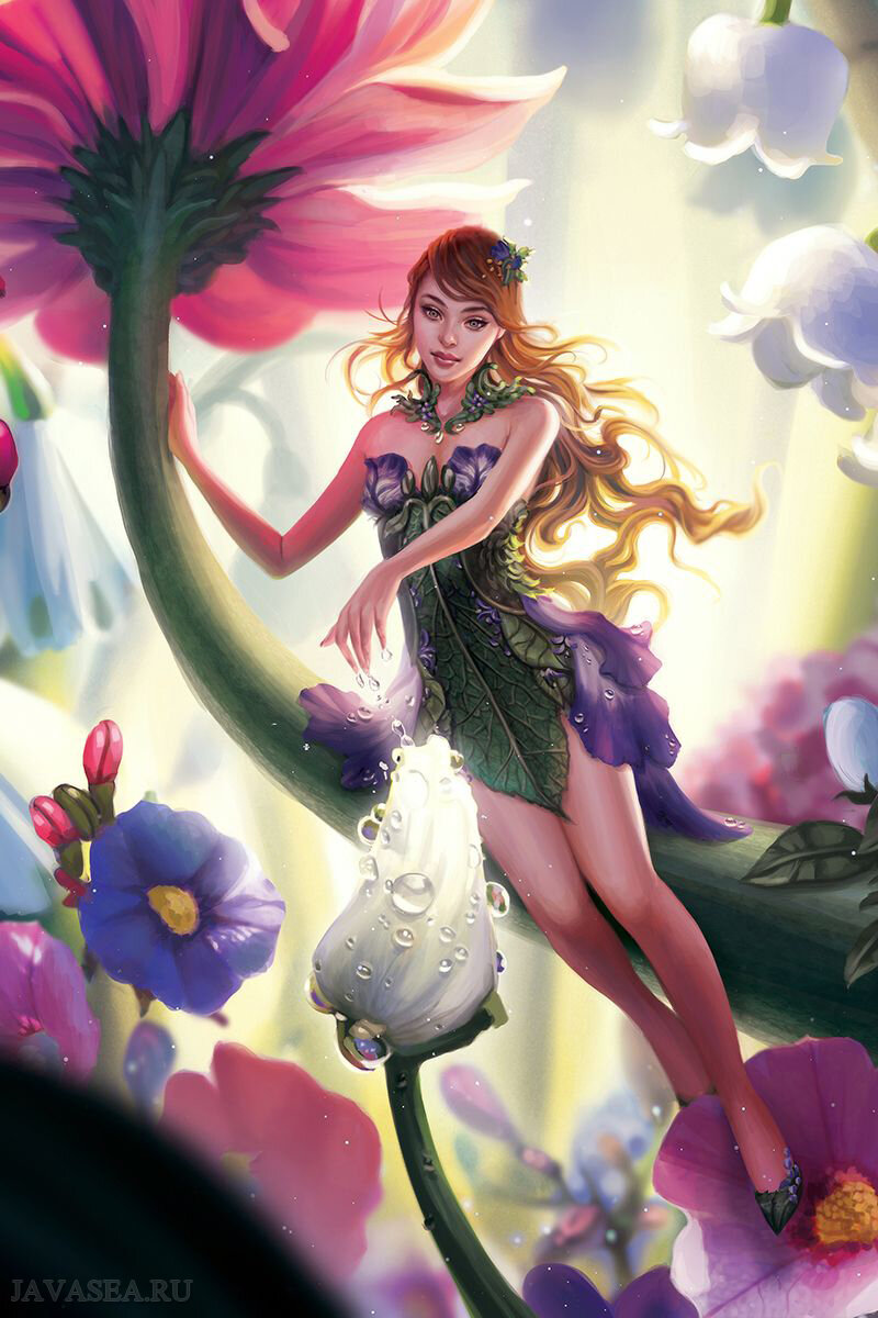 На аромат цветов прилетают эльфы