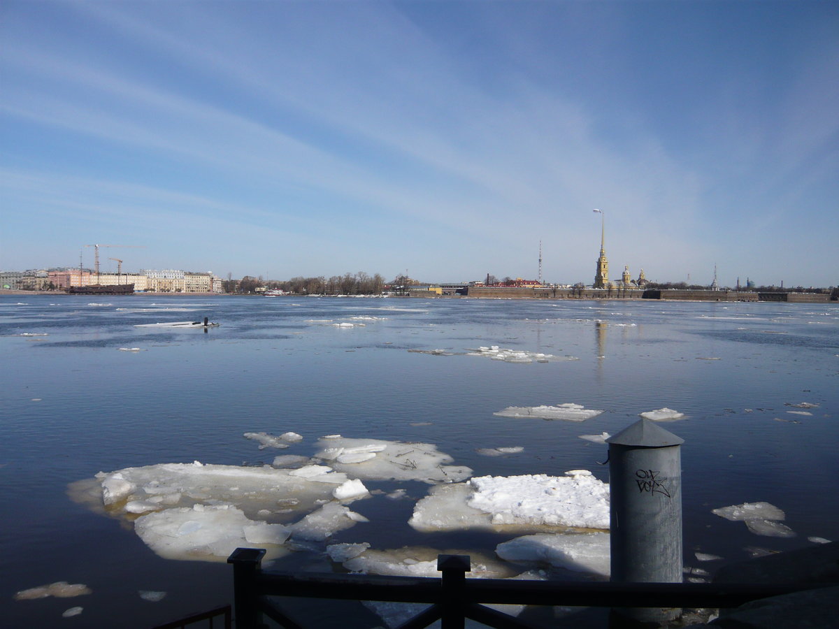 нева ледоход фото