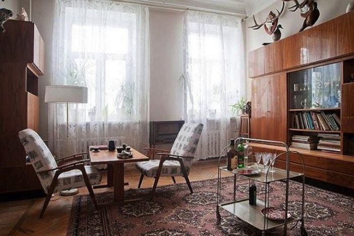 интерьер советских квартир фото