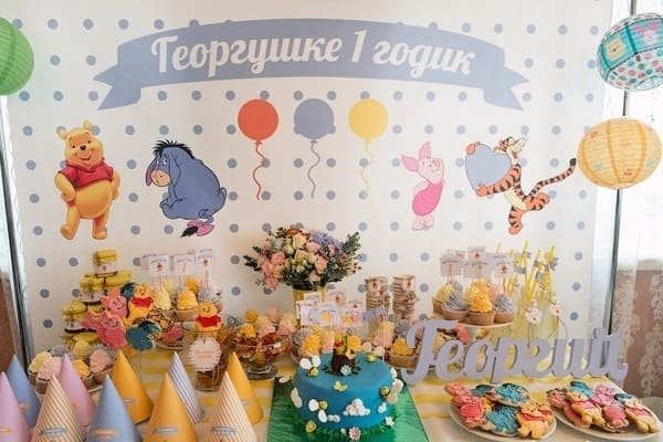 праздник в стиле винни пуха фото