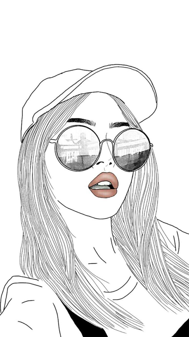 рисунки девушек карандашом в стиле swag фото