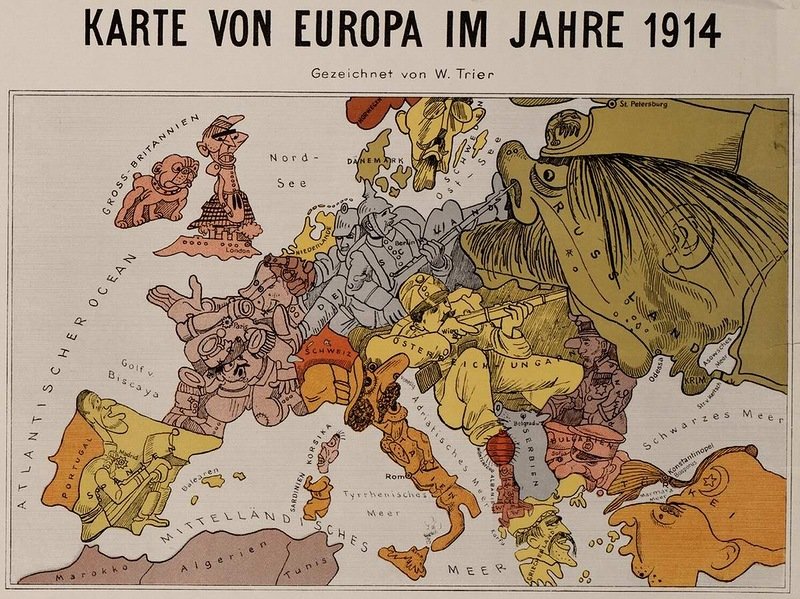 карта европы 1914 года фото