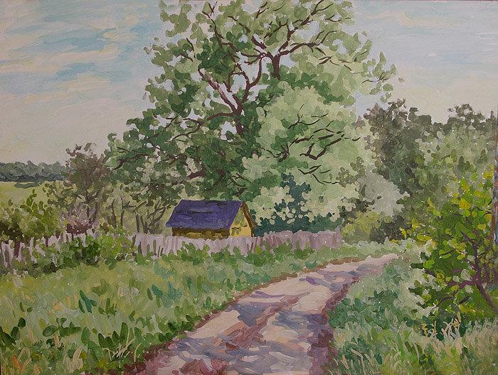 художник александр александровский картины деревня фото