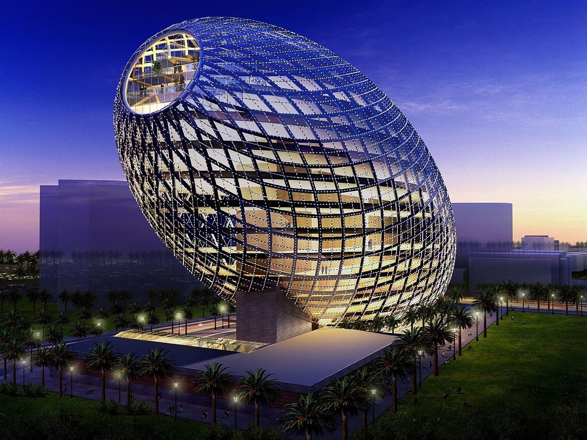 здание cybertecture egg фото