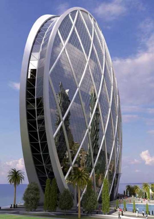 небоскреб «aldar hq” в абу даби фото
