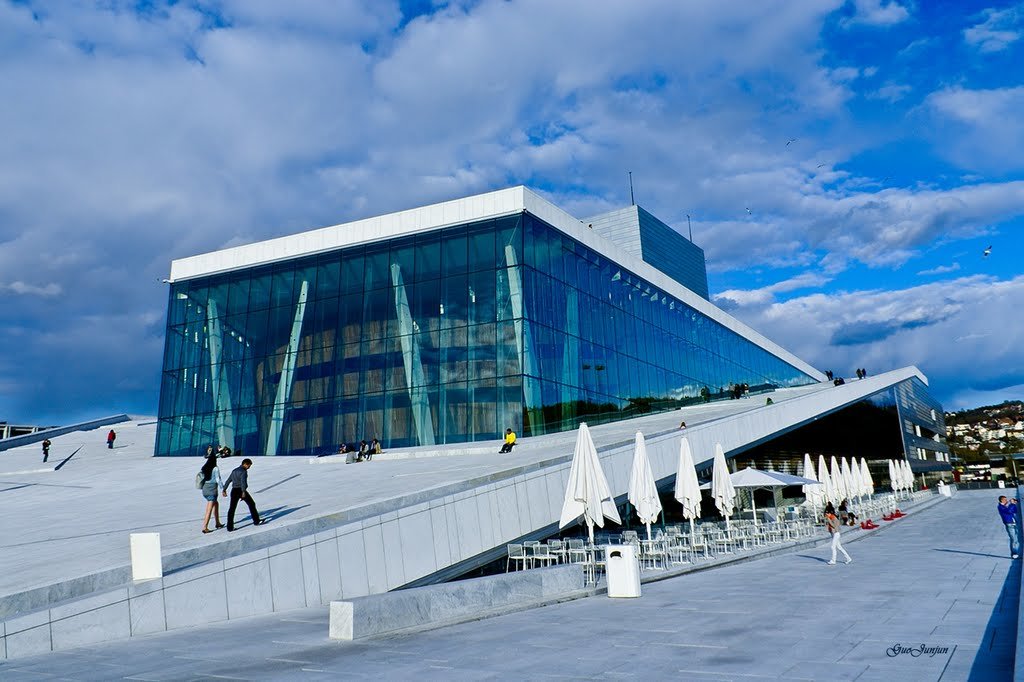 оперный театр осло (oslo opera house), осло, норвегия фото