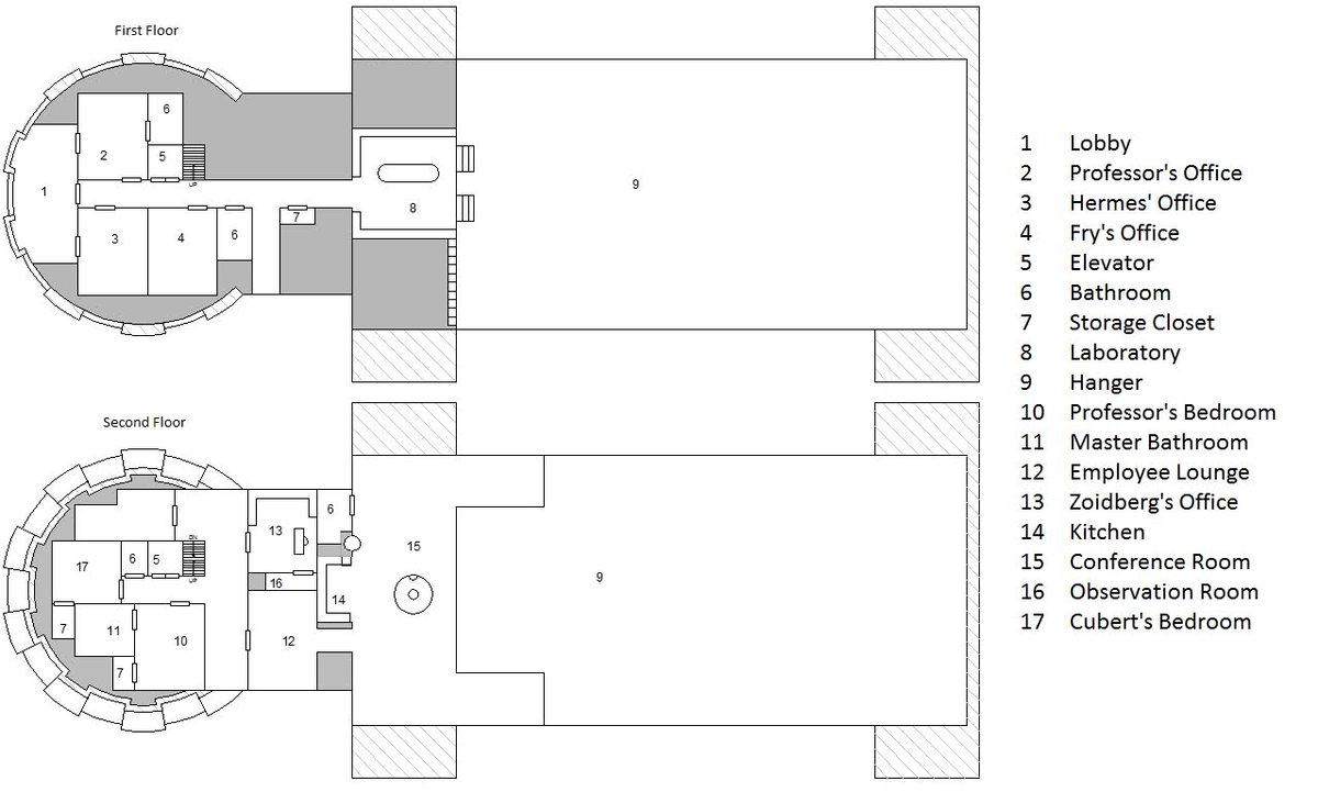 Futurama Planet Express Floor Plan Page 3 At The