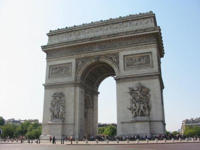 париж триумфальная арка фото