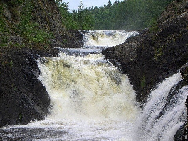 водопад кивач фото