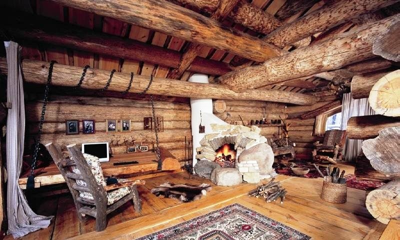 изба в стиле рустик фото