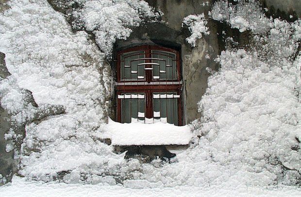 зима в окне фото