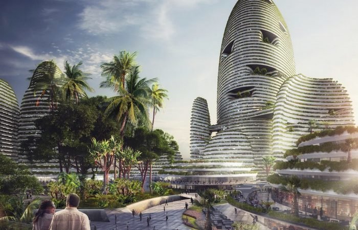 wangjing soho заха хадид фото