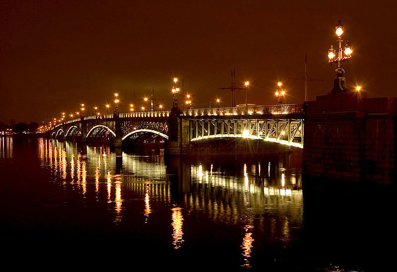 троицкий мост в санкт петербурге фото