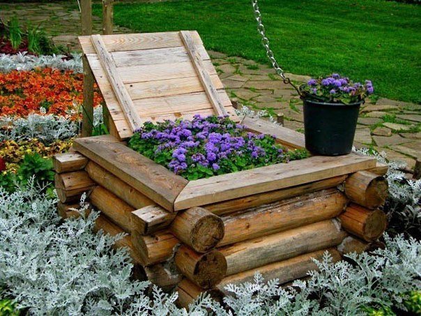 оригинальные клумбы фото