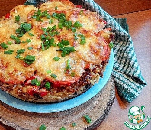 запеканка с фаршем фото