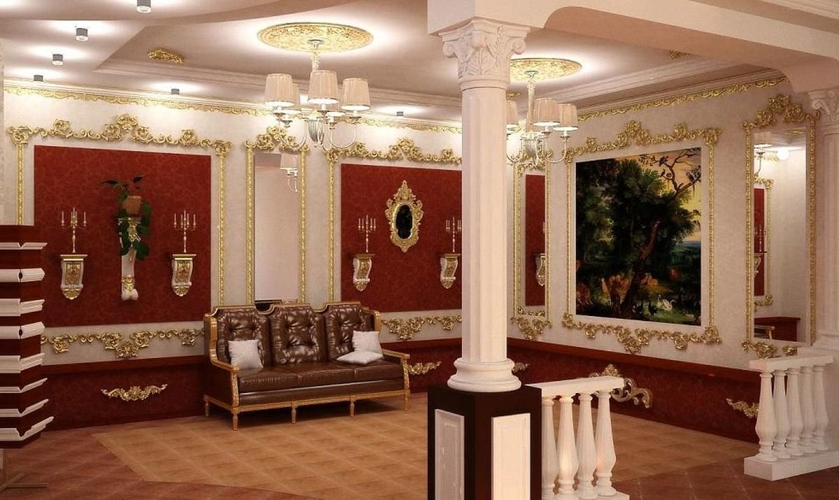 зал в стиле ампир фото