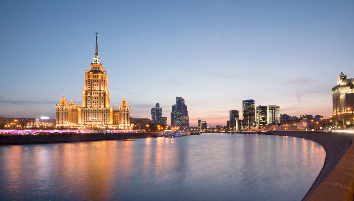 рассвет на москве реке гостиница украина фото