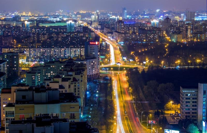 ночной минск фото