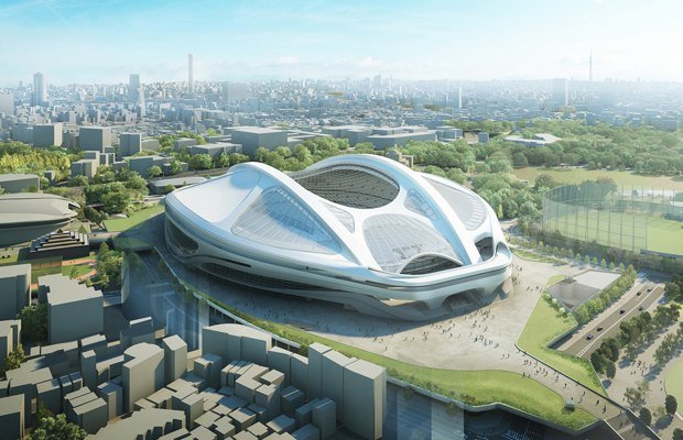 стадион токио 2020 заха хадид фото
