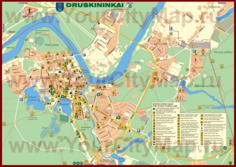друскининкай на карте фото