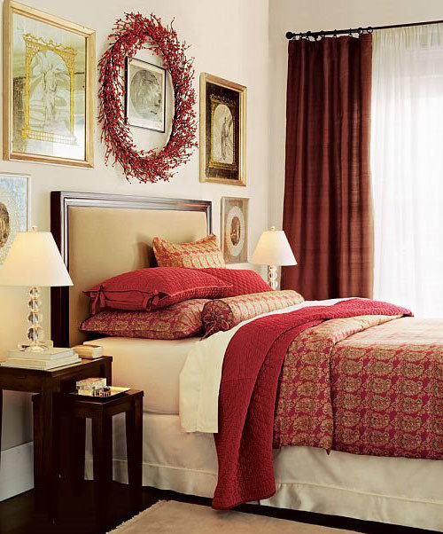 Бордовые шторы в спальне: фото, изображения и картинки