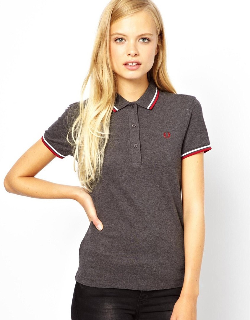 Женское поло Fred Perry тмно-серого цвета» — картка користувача Никита П. у  Яндекс.Колекціях