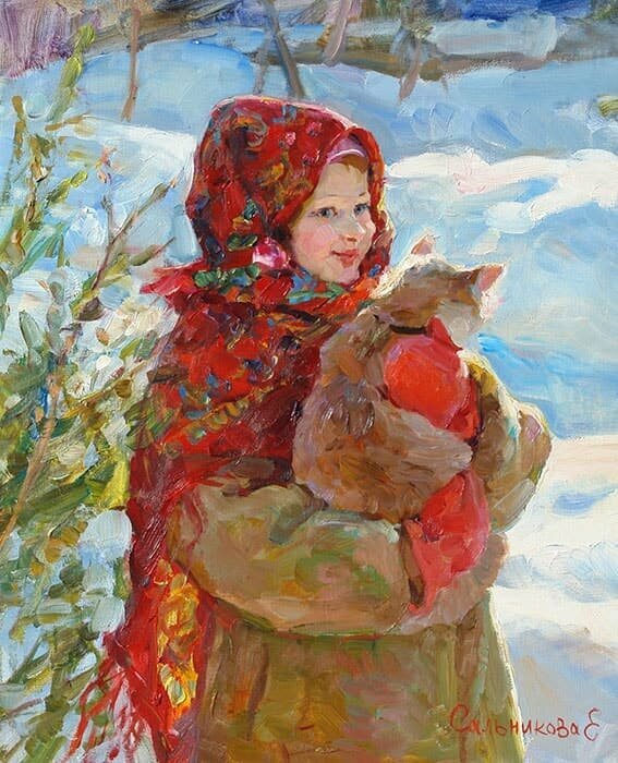 елена сальникова художник картины зима фото