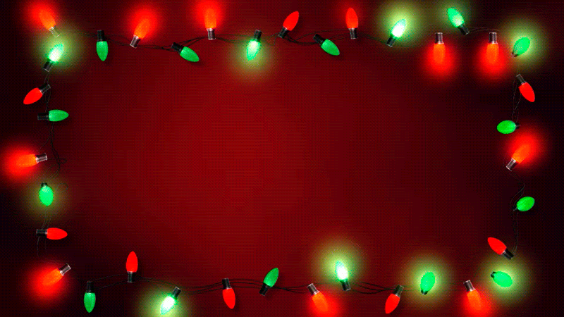 Новогодняя гирлянда, рамка