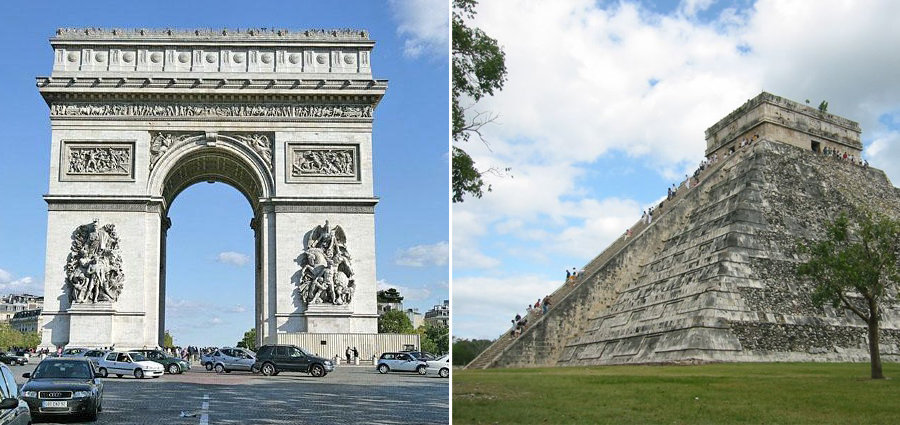 триумфальная арка в париже фото