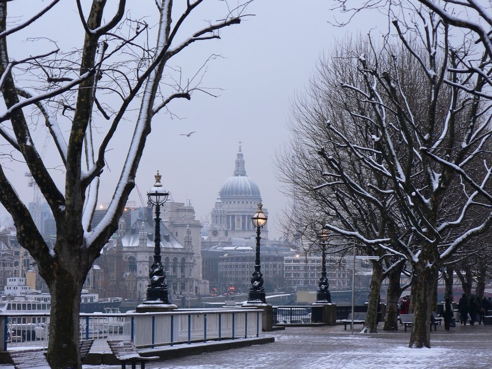 зимний лондон фото