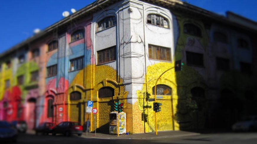 район стрит-арта остьенце (ostiense), рим фото