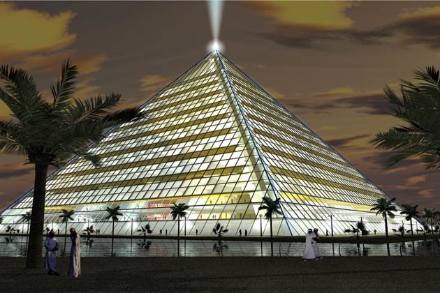 ziggurat pyramid дубай фото
