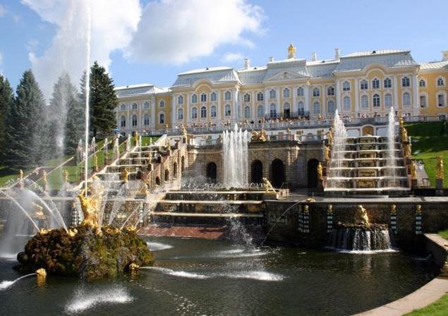 большой каскад в петергофе фото