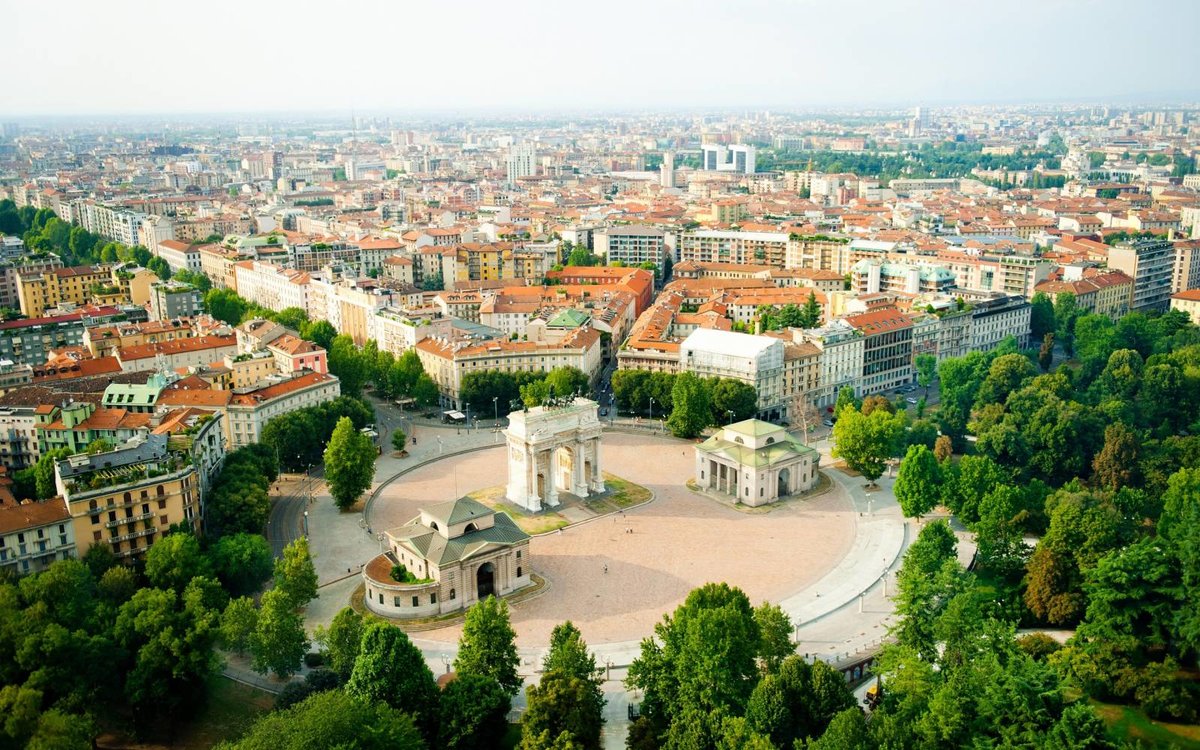 arco della pace в милане фото
