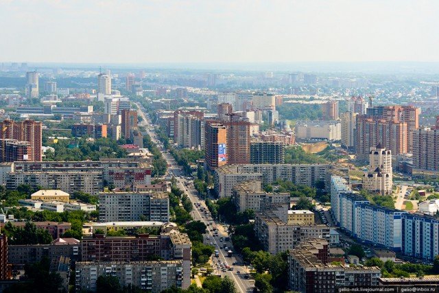новосибирск с высоты птичьего полета фото