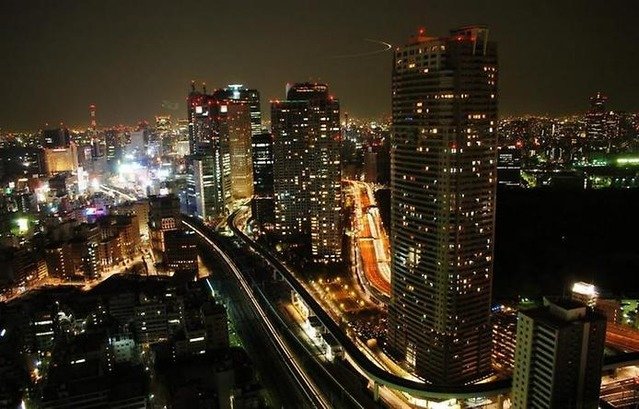 токио ночной город фото