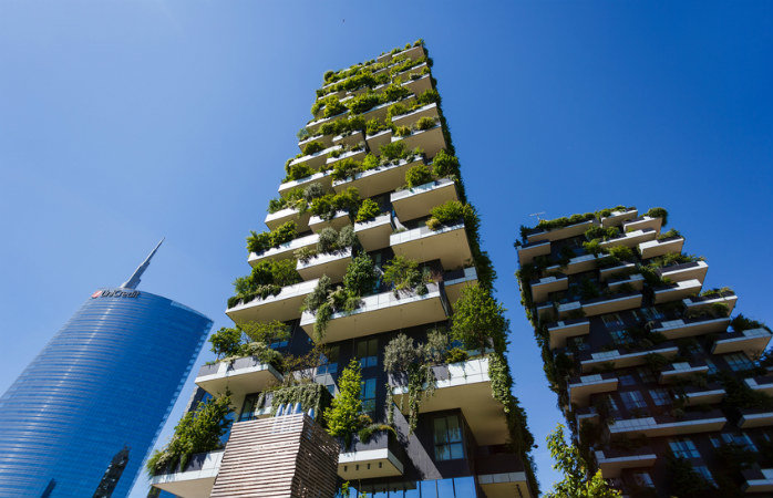 небоскребы bosco verticale («вертикальный лес») фото