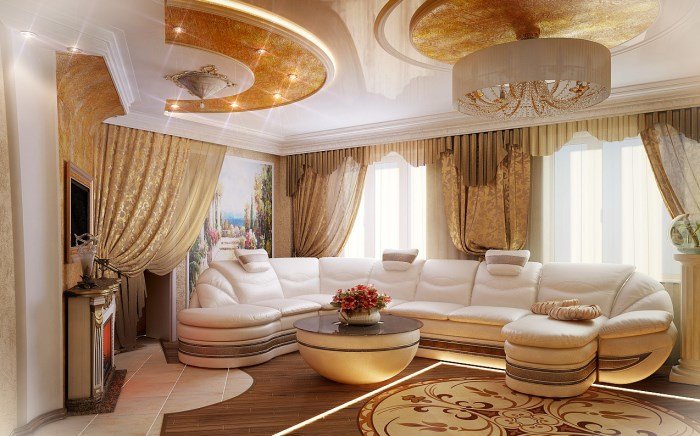 богатая гостиная фото