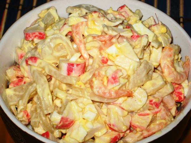салат крабовый фото