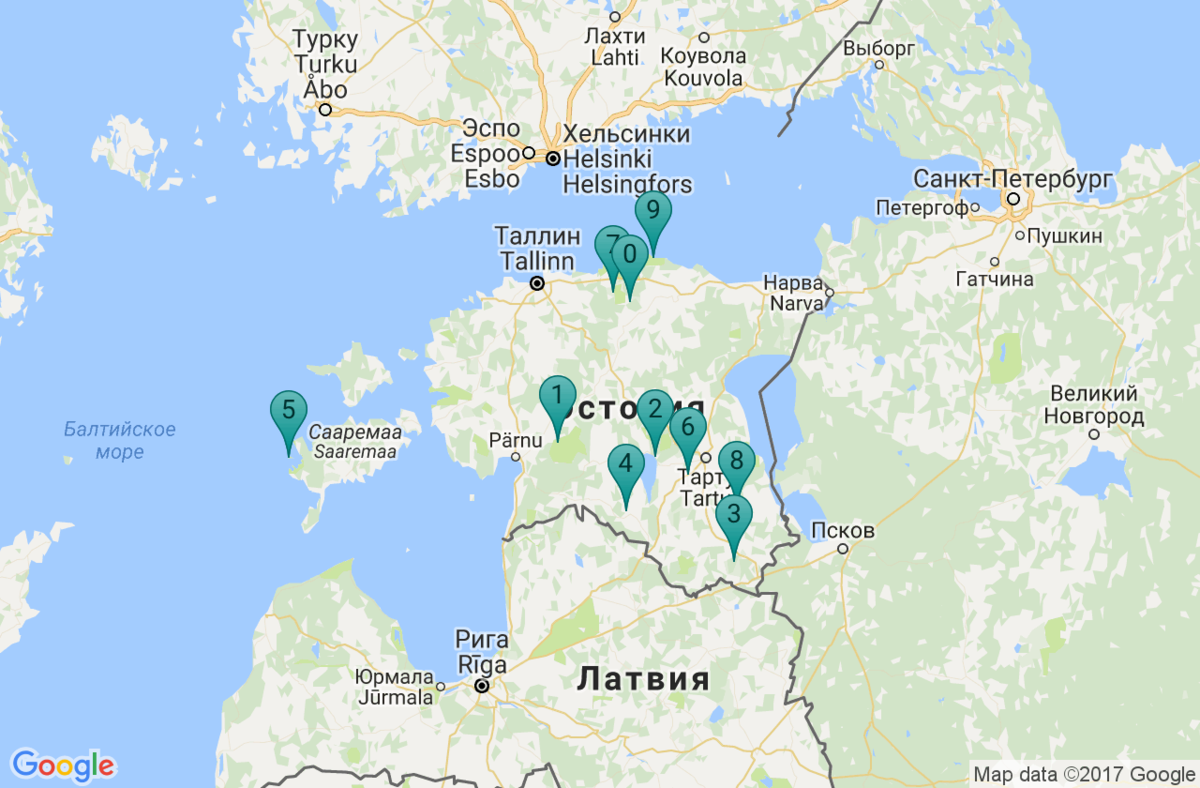 хельсинки и таллин на карте фото