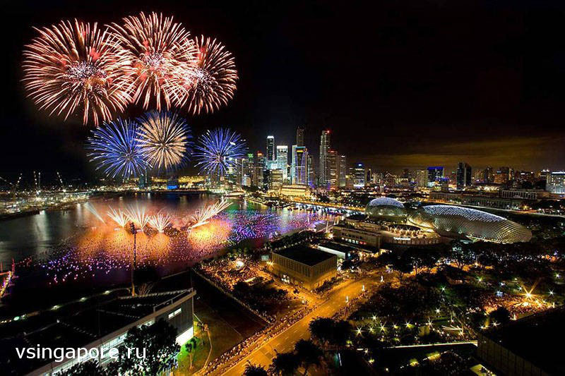 фейерверк сингапур 2018 фото